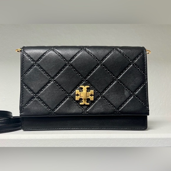 NWOT Tory Burch Black Quilted Crossbody Bag - Picture 7 of 16